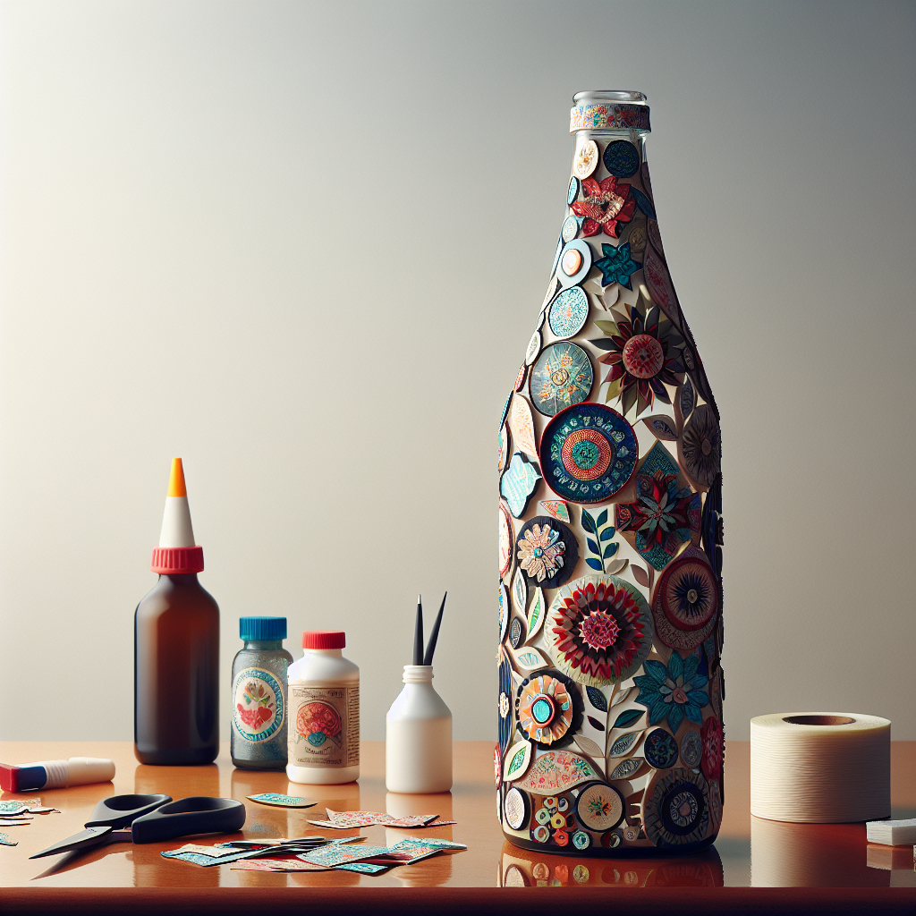 Proyek Kreatif: Menghias Botol dengan Teknik Decoupage