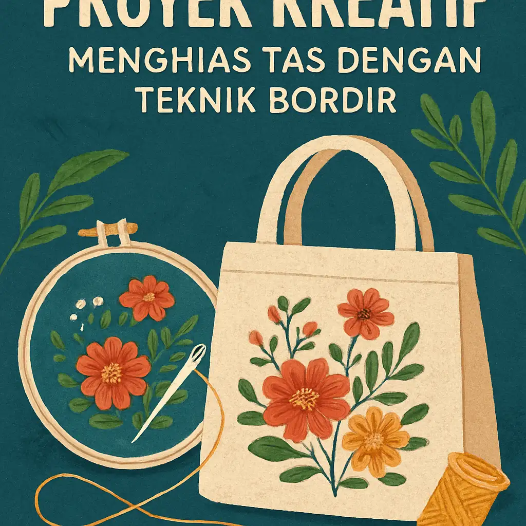 Proyek Kreatif: Menghias Tas dengan Teknik Bordir